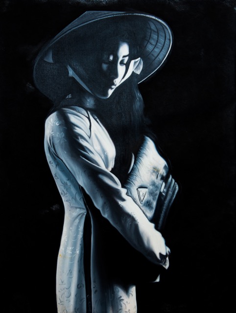 Tranh Sơn Dầu Thiếu Nữ Buồn